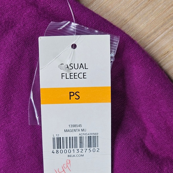 Kim Rogers Petite Small Purple Casual Hyper Fleece 2‎ Piece Lounge Set PS NEW - Picture 3 of 15